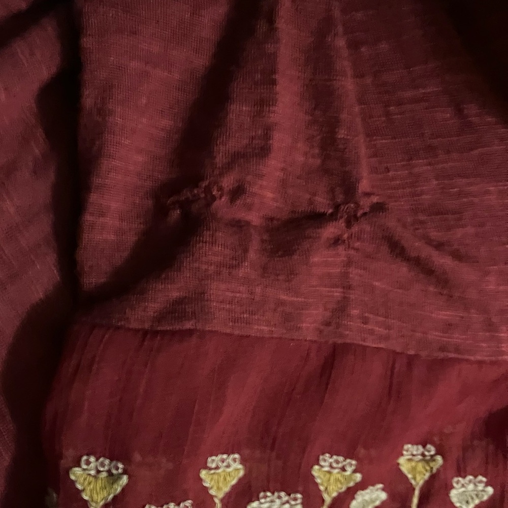 Lucky Brand Lightweight Embroidered Tunic Top - Picture 7 of 9